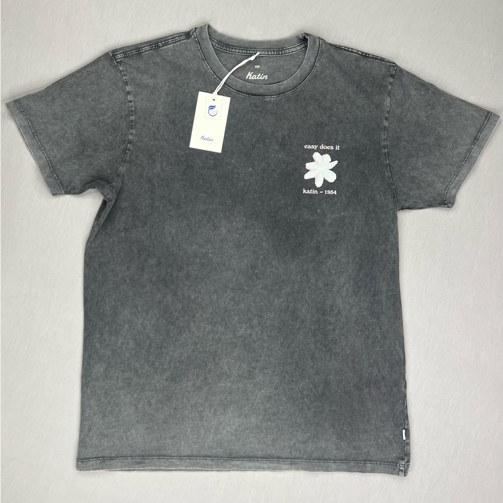 KATIN EASY DOES IT SAND WASHED CREW NECK T SHIRT